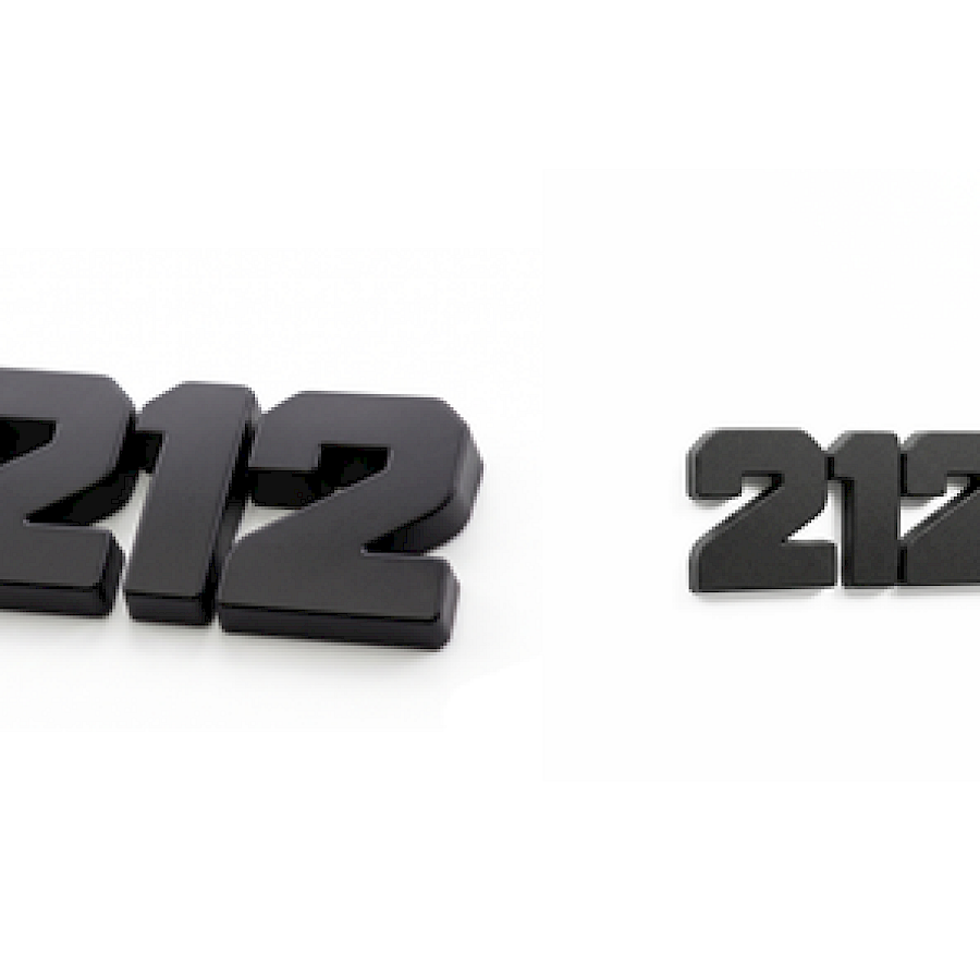 212 Logo Schwarz (2er-Set)